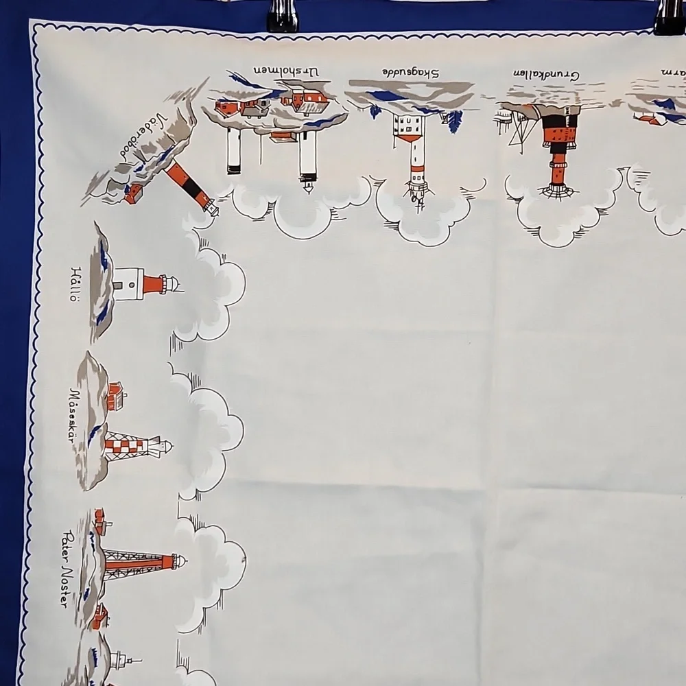 SWEDEN Souvenir Cotton Tea Towel